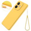 OPPO A3x Yellow Liquid Silicone Dropproof Full Coverage Phone Case - 7