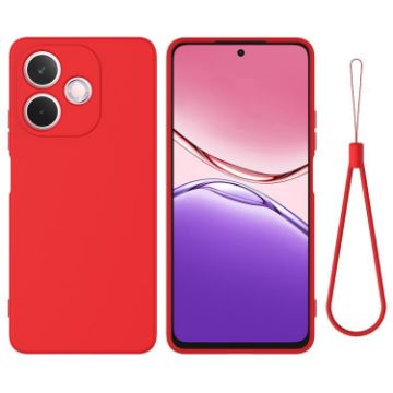 OPPO A5 Pro 5G Red Liquid Silicone Dropproof Full Coverage Case - 1