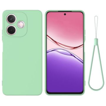 OPPO A5 Pro 4G Green Liquid Silicone Dropproof Full Coverage Case - 1