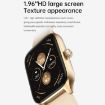 T19 Pro 1.96" IP67 Waterproof Smart Watch, Bluetooth Call, Heart Rate, Blue - 4
