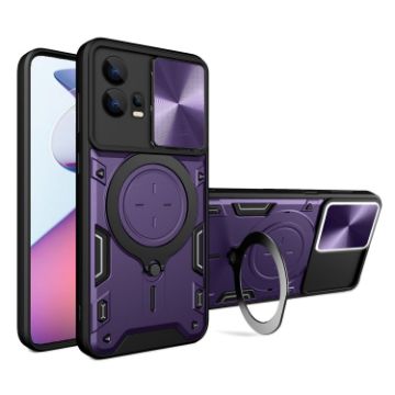 Motorola Edge 30 Fusion Purple Camshield Magnetic Holder Case - 1
