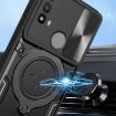 Moto E20/E30/E40 Silver Camshield Case with Magnetic Holder - 4