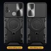 Moto E20/E30/E40 Silver Camshield Case with Magnetic Holder - 7