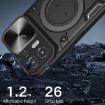 Motorola Edge 20 Lite Black Camshield Magnetic Holder Phone Case - 7