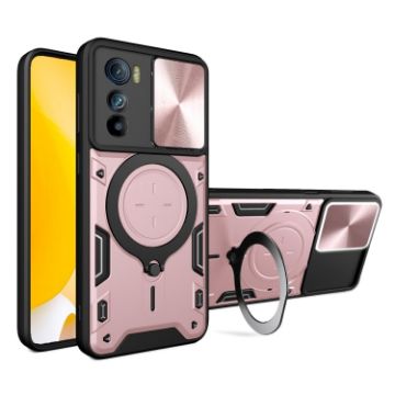 Motorola Edge 30 Pink Camshield Magnetic Holder Phone Case - 1
