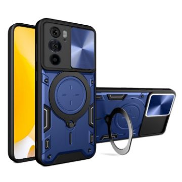 Motorola Edge 30 Pro Blue Camshield Magnetic Holder Phone Case - 1