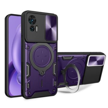 Motorola Edge 30 Neo Purple Camshield Magnetic Holder Phone Case - 1