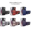 Moto G85 CD Texture Camshield Magnetic Holder Case - Red - 2