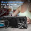 Moto G75 5G CD Texture Camshield Magnetic Holder Case - Black - 4