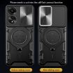 OPPO A78 4G Silver Phone Case with CD Texture & Magnetic Holder - 5
