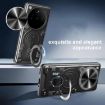 OPPO Find X8 Blue Camshield Magnetic Holder Phone Case with CD Texture - 7