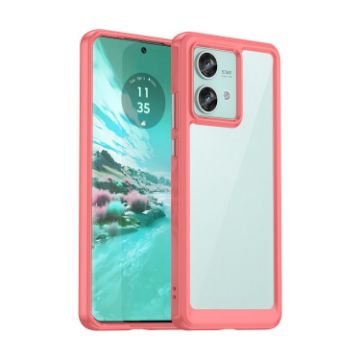 Motorola Edge 40 Neo Red Acrylic Hybrid TPU Phone Case - Colorful Series - 1