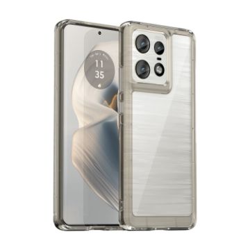 Motorola Moto Edge 50 Pro Acrylic Hybrid TPU Case - Transparent Grey - 1