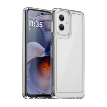 Motorola Moto G55 5G Transparent Acrylic TPU Phone Case - Colorful Series - 1