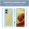 Motorola Moto G85 Blue Acrylic Hybrid TPU Phone Case - Colorful Series - 2