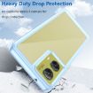 Motorola Moto G85 Blue Acrylic Hybrid TPU Phone Case - Colorful Series - 3