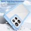Motorola Moto G75 5G Blue Acrylic Hybrid TPU Phone Case - 3