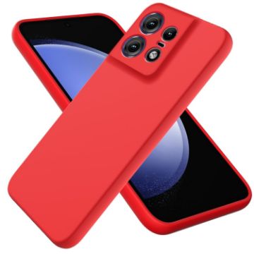 Motorola Edge 50 Pro Red Liquid Silicone Dropproof Phone Case - 1