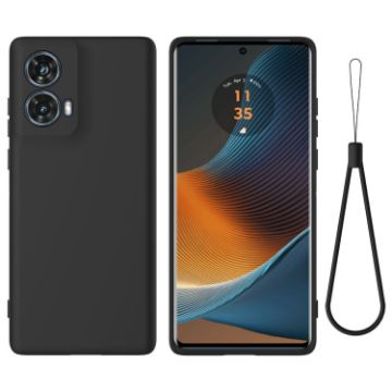 Moto G85 Black Silicone Dropproof Full Coverage Case - 1