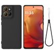 Motorola Moto G15 Black Liquid Silicone Dropproof Full Coverage Case - 1