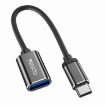 Yesido GS01 Type-C to USB 2.0 OTG Data Converter Cable - Black - 1