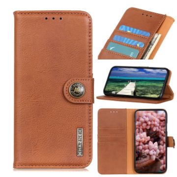 Xiaomi 14 Ultra KHAZNEH Brown Cowhide Texture Flip Leather Case - 1