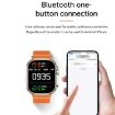 WS-E9 Ultra 2.2" IP67 Waterproof Smart Watch, Heart Rate/NFC, Orange - 4