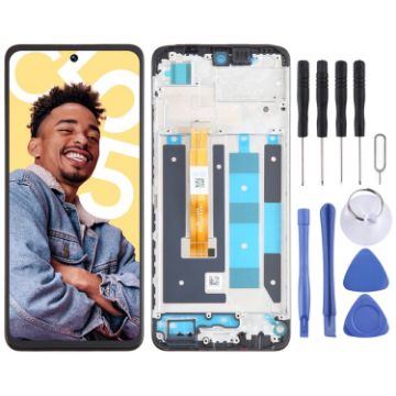 Realme C55 OEM LCD Screen Digitizer Assembly with Frame Replacement - 1