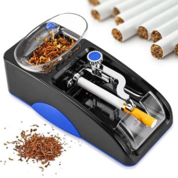 Electric Cigarette Rolling Machine Injector, 6.5mm, US Plug, Blue - 1
