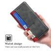 Realme 14 5G Leather Phone Case - Red & Black Contrast Buckle - 5