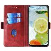 Realme P3 Ultra 5G Leather Phone Case - Red & Black Contrast Buckle - 3