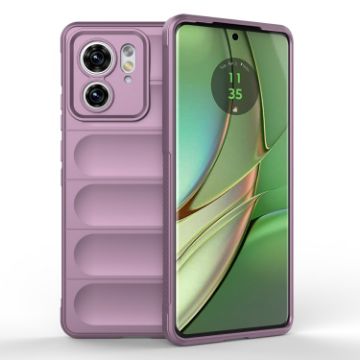 Motorola Edge 40 5G Magic Shield TPU Flannel Phone Case Purple - 1