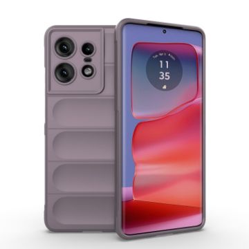 Motorola Edge 50 Pro 5G Global Phone Case - Magic Shield TPU Flannel Purple - 1