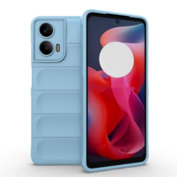 Motorola Moto G24 4G Global Magic Shield TPU Flannel Case Light Blue - 1