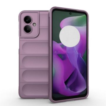 Motorola Moto G55 5G Global Magic Shield TPU Flannel Case Purple - 1