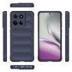 Motorola Edge 60 Stylus 5G Case - Magic Shield TPU + Flannel (Dark Blue) - 3