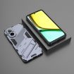 Realme C67 4G Global Punk Armor Phone Case with Holder - Grey - 2
