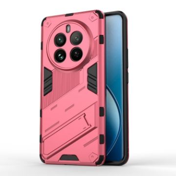 Realme 12 Pro 5G Punk Armor PC + TPU Case with Holder Light Red - 1