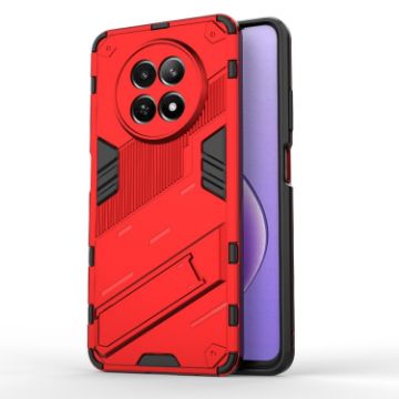 Realme 12 5G Global Punk Armor Red Phone Case with Holder - 1