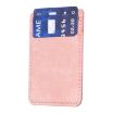 Frosted Card Bag Mobile Phone Back Sticker Pink - BFK13 - 4