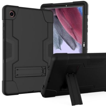 Samsung Galaxy Tab A8 Black Robot Silicone Hybrid Case with Holder - 1