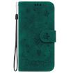 Tecno Spark 30 Pro Green Butterfly Rose Embossed Leather Phone Case - 3