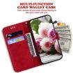 Tecno Spark 30 Pro Red Butterfly Rose Embossed Leather Phone Case - 5