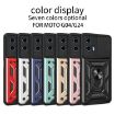 Motorola Moto G04/G24 Red Sliding Camera Cover TPU+PC Phone Case - 2