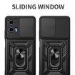 Motorola Moto G04/G24 Red Sliding Camera Cover TPU+PC Phone Case - 4