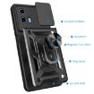 Motorola Moto G04/G24 Gold TPU+PC Phone Case with Sliding Camera Cover - 3
