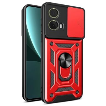 Motorola Moto G85/S50 Neo Red TPU+PC Case with Sliding Camera Cover - 1