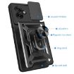 Motorola Moto G55 Phone Case Blue - Sliding Camera Cover TPU+PC Design - 3