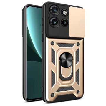 Motorola Edge 50 Neo Gold Phone Case with Sliding Camera Cover TPU+PC - 1