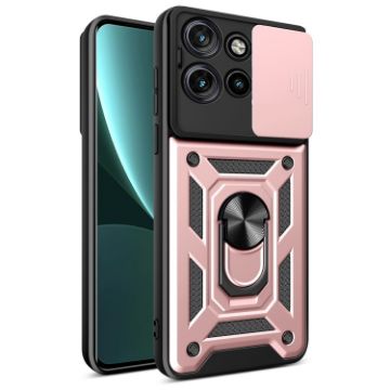 Motorola Edge 50 Neo Phone Case Rose Gold - Sliding Camera Cover TPU+PC - 1